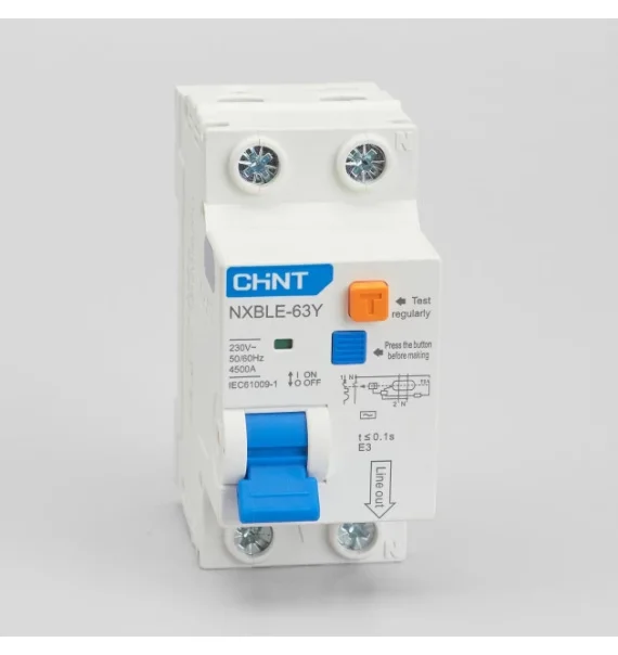 Chint Nxble 63Y 1Pn 50A 10Ma Elektron Tip Ac Diferensial Avtomatik Acar 45 Ka