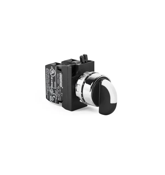 Emas CM Seriyası Metal 2NO (II-0-I) 60° Seçici Kalıcı 22 mm Buton — CM101S30