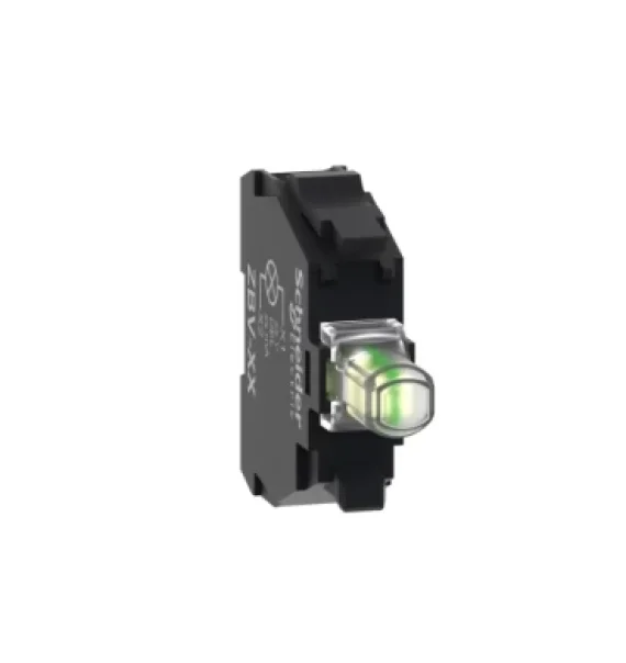 Schneider Electric ZBVB1 işıq bloku, Harmony XB4 XB5, ağ, Ø22 başlıqlar üçün, LED, vintli klemmalı, 24V AC/DC