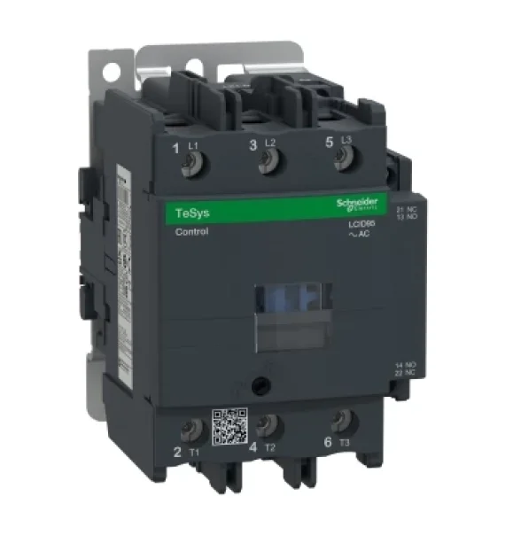 LC1D95M7 Schneider Electric TeSys Deca Kontaktor – 3P (3NA) – 95A, 220V AC 50/60Hz bobin, vintli terminallar