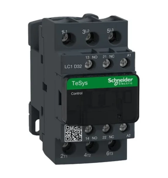 LC1D32Q7 Schneider Electric TeSys D Kontaktor – 3P (3 NA) – AC-3 – <= 440 V 32 A – 380 V AC Bobin