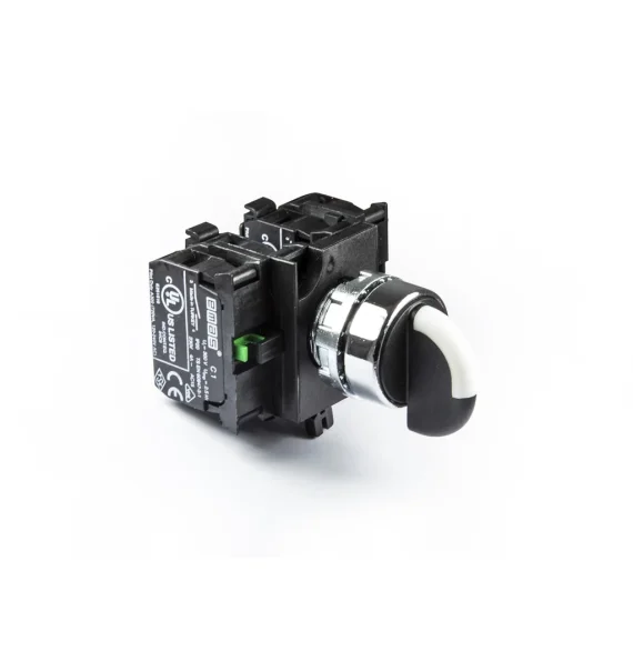 Emas CM Seriyası Metal 2NO+2NO Seçici Kalıcı 22 mm Buton — CM303S30