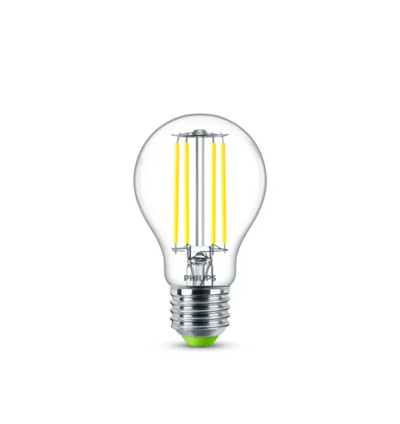Philips LED A60 lampası, E27, 2.3W, 4000K, 485 lm, şəffaf şüşə