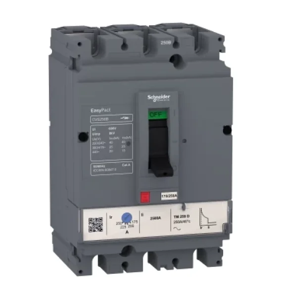 LV510306 Schneider Electric EasyPact CVS100B avtomat açar, 25 kA, 80 A, 3 qütblü, TM-D termik-maqnit açma bloklu