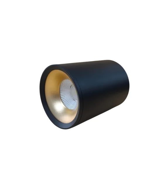 Delux TROYA 26B spot işıq 12W (85×110 mm, qara+sandy gold, 6500K)