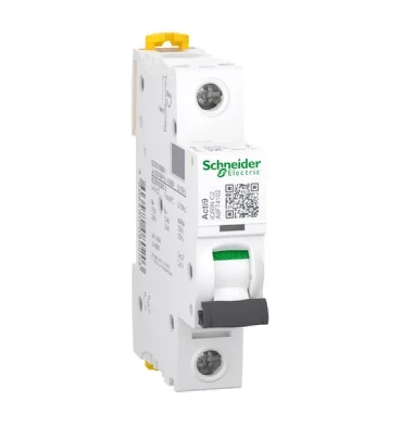 Schneider Electric Acti9 iC60N Miniatür Avtomat – 1P, 2A, C əyri, 6000A (A9F74102)