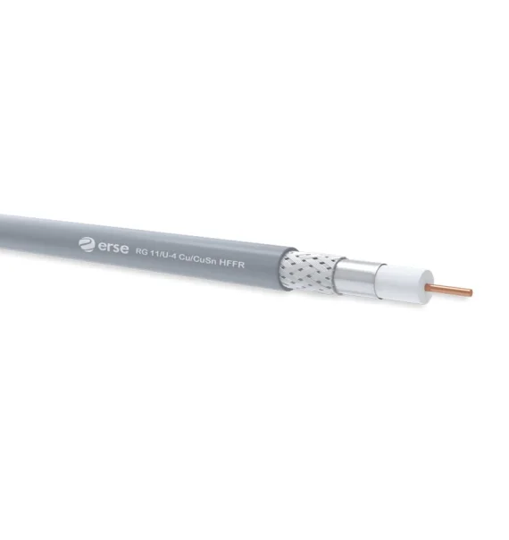 Erse RG 11/U-4 Cu/CuSn HFFR Koaksial Kabel