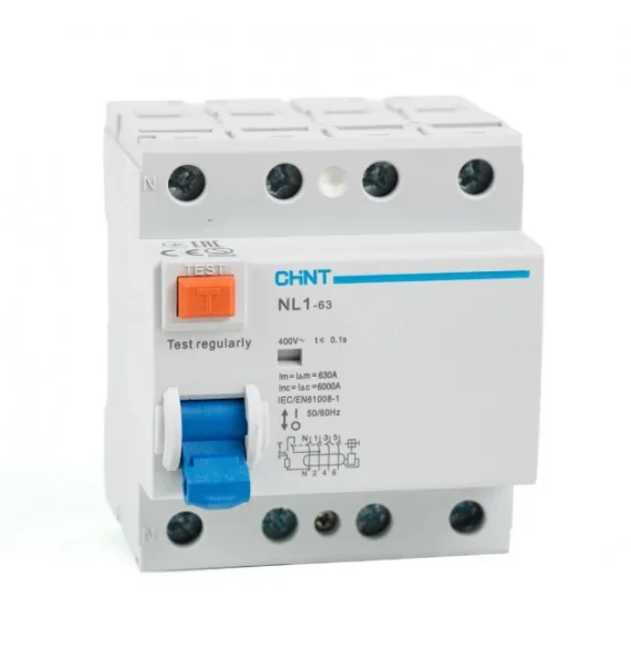 Chint Nl1 100 S 4P 80A 300Ma 10Ka Ac Tip Selektiv Diferensial Acar