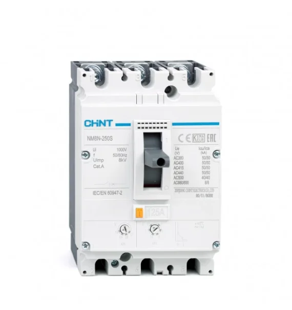 Chint Nm8N 250S Avtomatik Acar 3P 125A 50Ka Tm Tipli Tenzimlene Bilen Termomaqnit Acilma R
