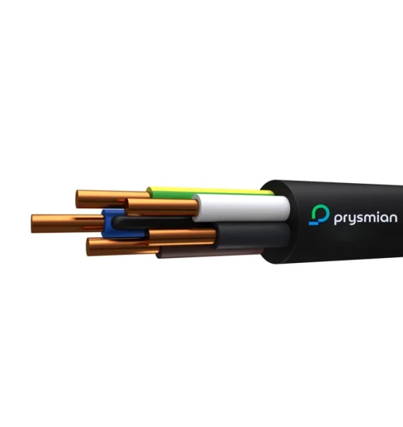 Prysmian PPGng(A)-HF 1kV – Mis keçiricili, halogensiz izolyasiyalı, alovun yayılmasına qarşı və aşağı tüstülü enerji kabeli