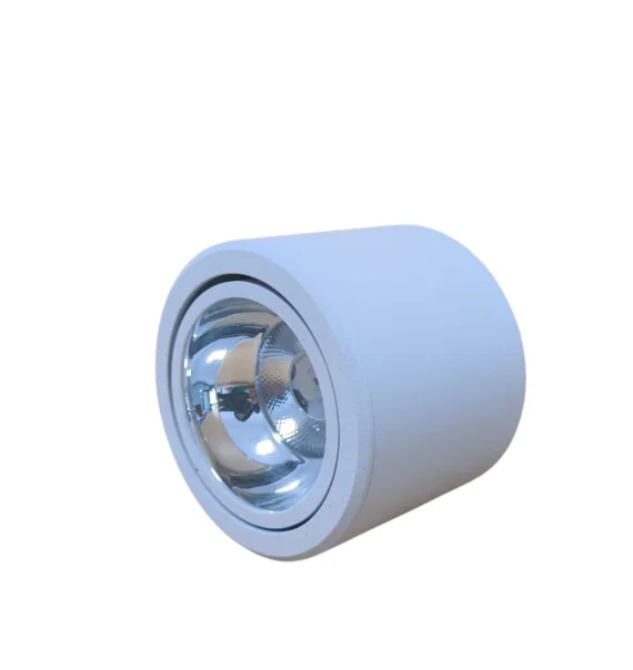 Delux TROYA 14W spot işıq 7W (70×65 mm, ağ+xrom, 6500K)