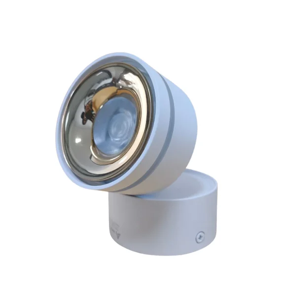 Delux TROYA 21W spot işıq 12W (85×90 mm, ağ+qızılı, 6500K)