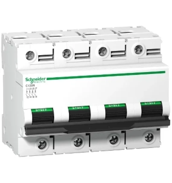A9N18372 Schneider Electric Acti 9 C120N Avtomat – 4P, 80A, C əyrisi, 10kA (IEC 60947-2)
