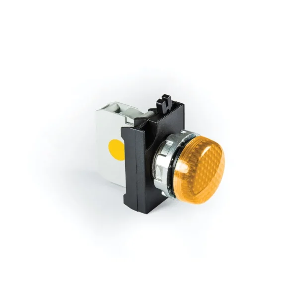 Emas CM Seriyası Metal LED’li 100-230V AC Sarı 22 mm Siqnal — CM0S0XS