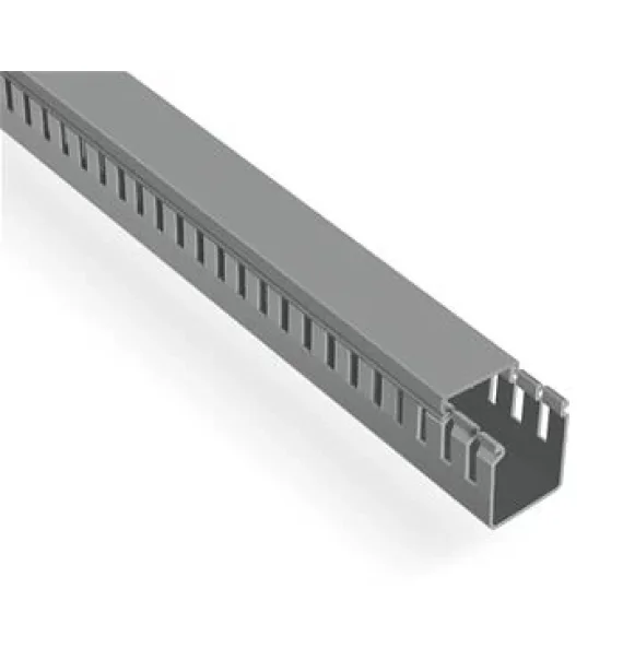Delikli Kabel Kanalı 40x40 (Mavi-Gri)