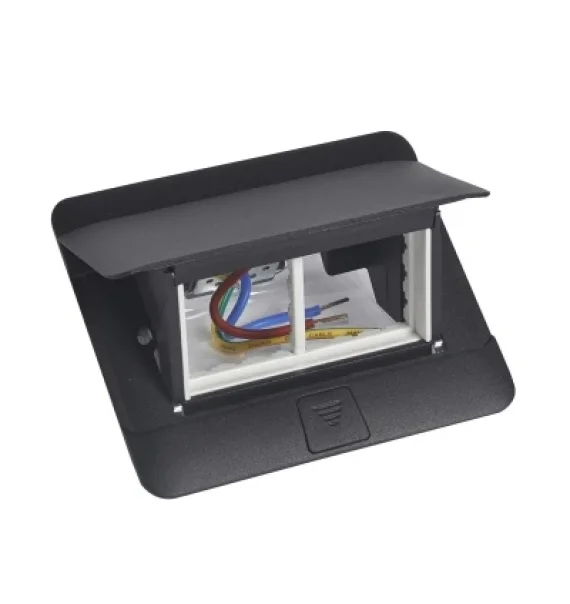 Legrand 800402 – 4 modullu qara Floor Box