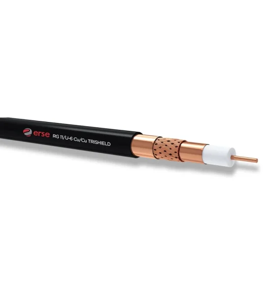 Erse RG 11/U-6 Cu/Cu TRISHIELD Koaksial Kabel