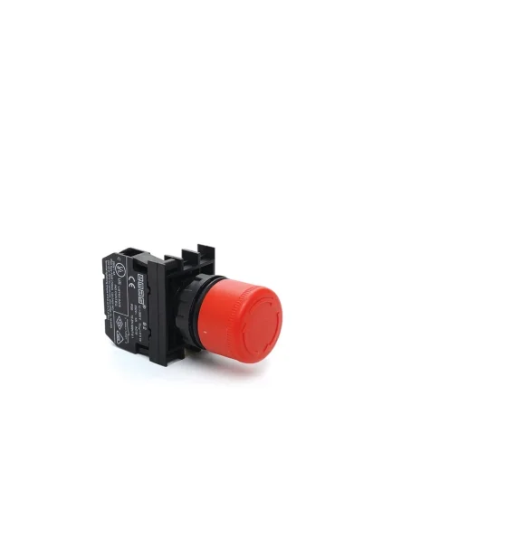 Emas B Seriyası Plastik 1NC Acil Stop 30 mm Çevir-mə mexanizmlə Qırmızı — B200E30