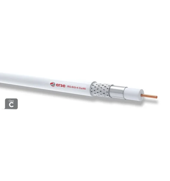 Erse RG 6/U-4 Cu/Al Koaksial Kabel