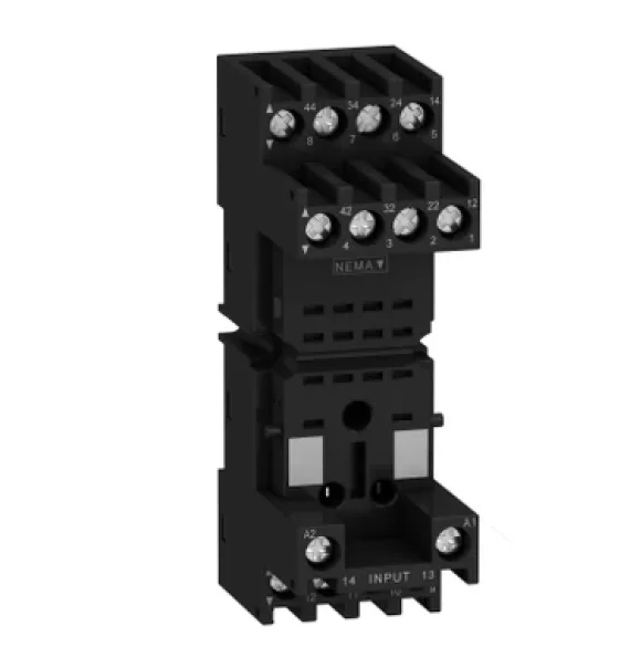 RXZE2M114M Soket, Harmony elektromexaniki relelər üçün, RXM2 və RXM4 modelləri ilə uyğun, vintli qoşulma, qarışıq kontakt