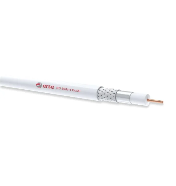 Erse RG 59/U-4 Cu/Al Koaksial Kabel