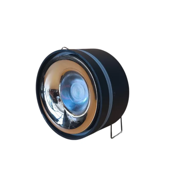 Delux ROMA 34B spot işıq 12W (85×45 mm, qara+French gold, 6500K)