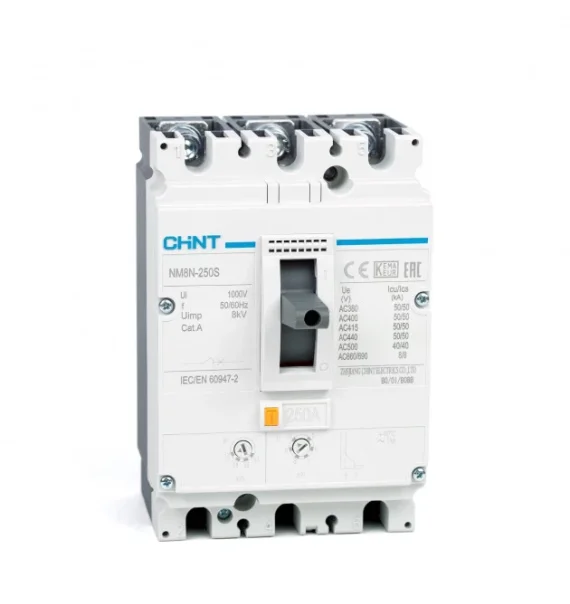 Chint Nm8N 250S Avtomatik Acar 3P 250A 50Ka Tm Tipli Tenzimlene Bilen Termomaqnit Acilma R