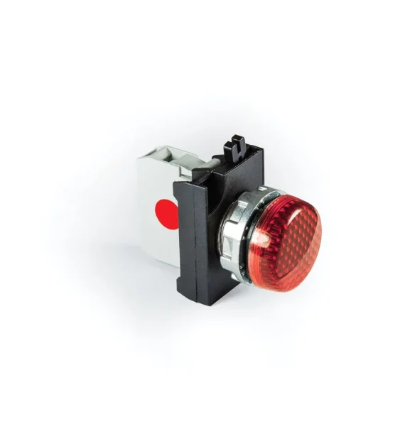 Emas CM Seriyası Metal LED’li 12-30V AC/DC Qırmızı Siqnal 22 mm — CM060XK