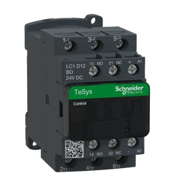 LC1D12BD Schneider Electric TeSys D Kontaktor – 3P (3 NA) – AC-3 – <= 440 V 12 A – 24 V DC Bobin
