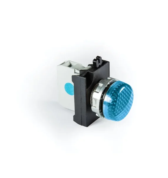 Emas CM Seriyası Metal LED’li 12-30V AC/DC Mavi 22 mm Siqnal — CM070XM