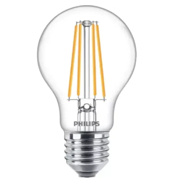 (929001974513) Philips LED A60 Filament, E27, 6W, 3000K, sarı işıq (830)