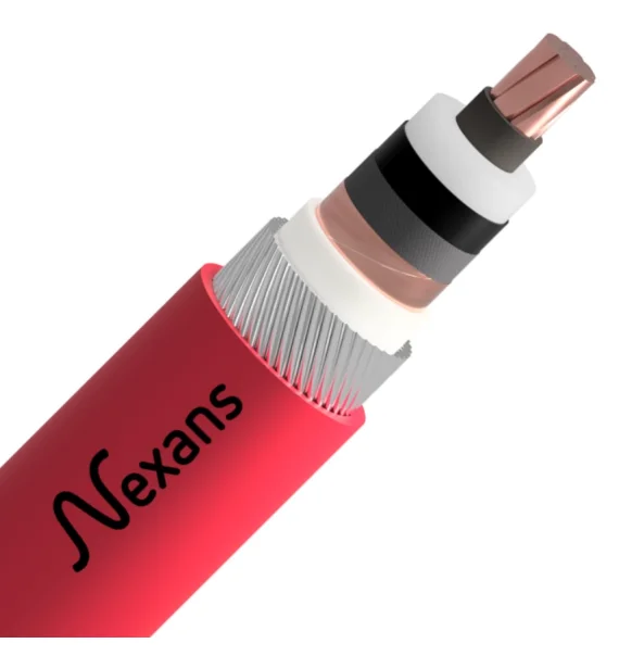 Nexans Zirehli Kabel CU/XLPE/CTS/LSZH/AWA/MDPE – 1x185 mm², 12.7/22 kV