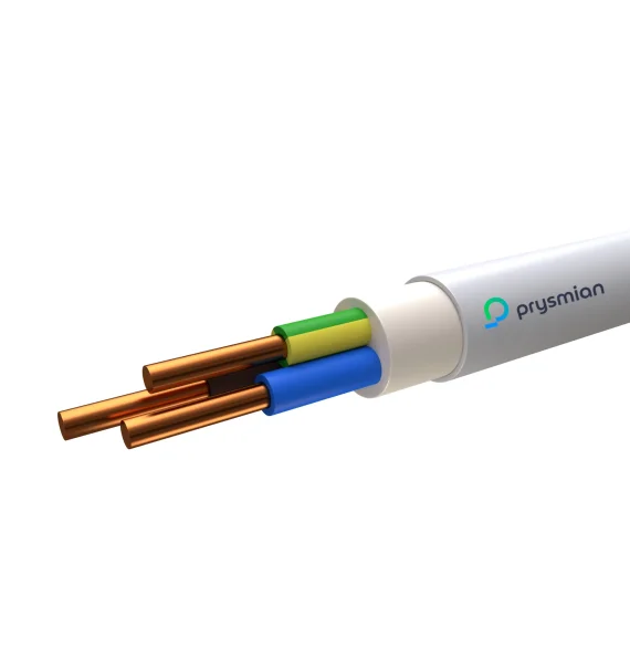 Prysmian NYM 300/500V – Mis keçiricili, PVC izolyasiyalı, PVC örtüklü enerji kabeli