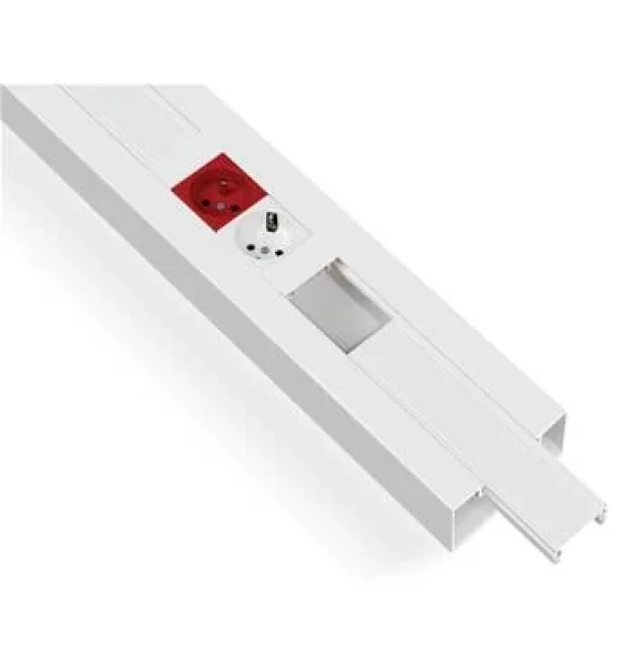 100x50 mm daxildən qapaqlı kabel kanalı