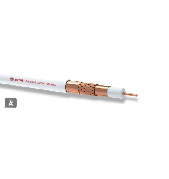 Erse RG 6/U-6 Cu/Cu TRISHIELD Koaksial Kabel