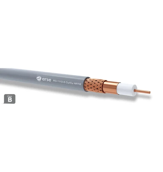 Erse RG 11/U-6 Cu/Cu HFFR Koaksial Kabel