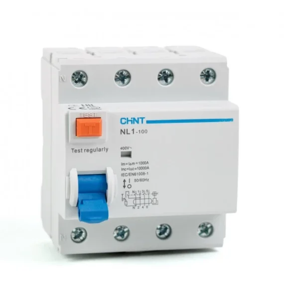 Chint Nl1 100 S 4P 63A 300Ma 10Ka Ac Tip Selektiv Diferensial Acar