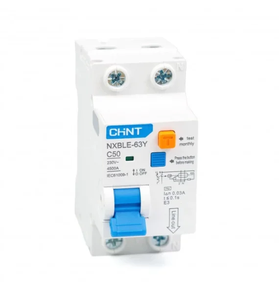 Chint Nxble 63Y 1Pn 50A 30Ma Elektron Tip Ac Diferensial Avtomatik Acar 45Ka