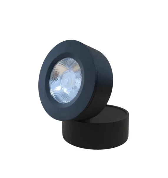 Delux TROYA 16B spot işıq 7W (75×55 mm, qara, 6500K)