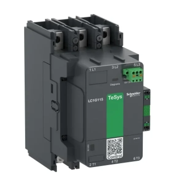 LC1G115KUEN Schneider Electric TeSys Giga Yüksək Güclü Kontaktor – 3P (3NA) – 115A, 100–250V AC/DC bobin