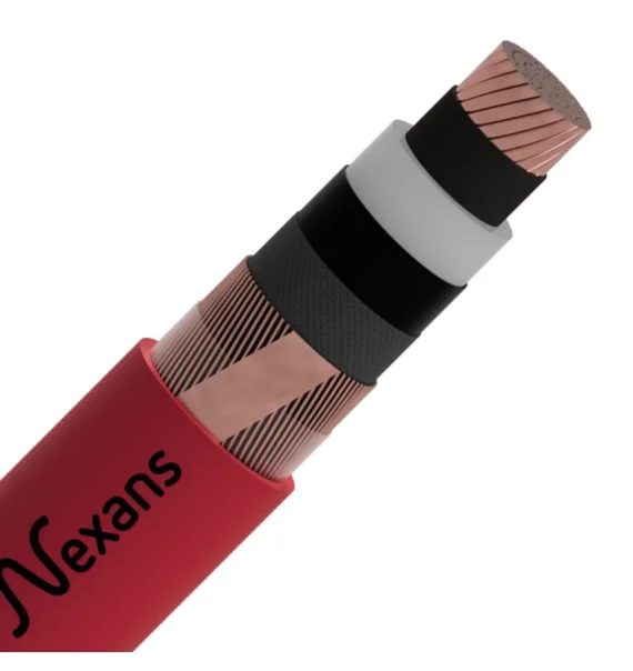 Nexans Zirehli Kabel CU/XLPE/CTS/PVC/AWA/PVC – 12.7/22 kV